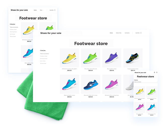 Responsive store templates